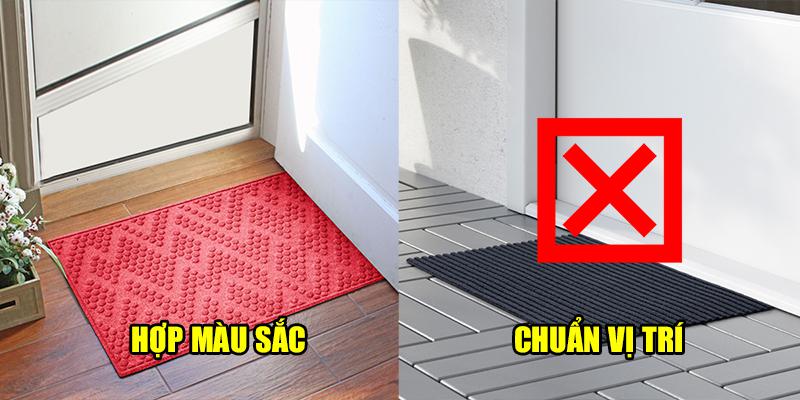 Tác dụng của thảm trải sàn trong việc hoá giải thế phong thuỷ xấu cửa chính