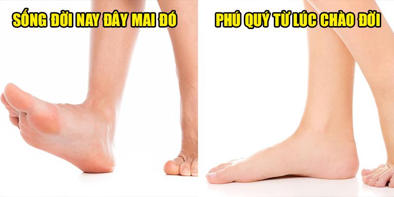 Đoán vận trình tiền tài và nhân duyên thông qua hình dáng bàn chân